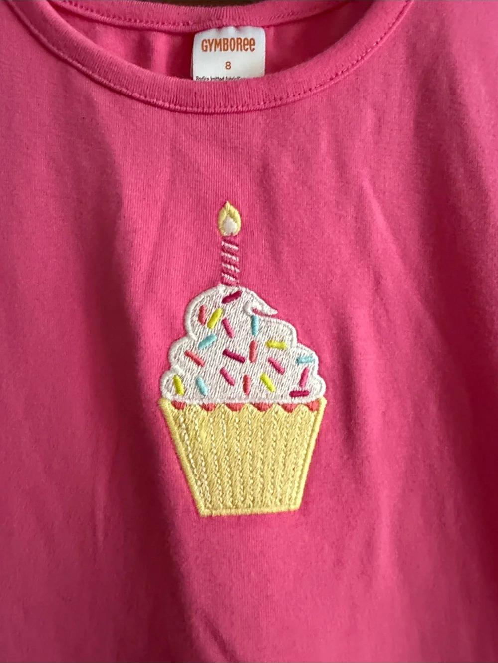 Gymboree Girls' Pink Cupcake Rainbow Tulle Dress